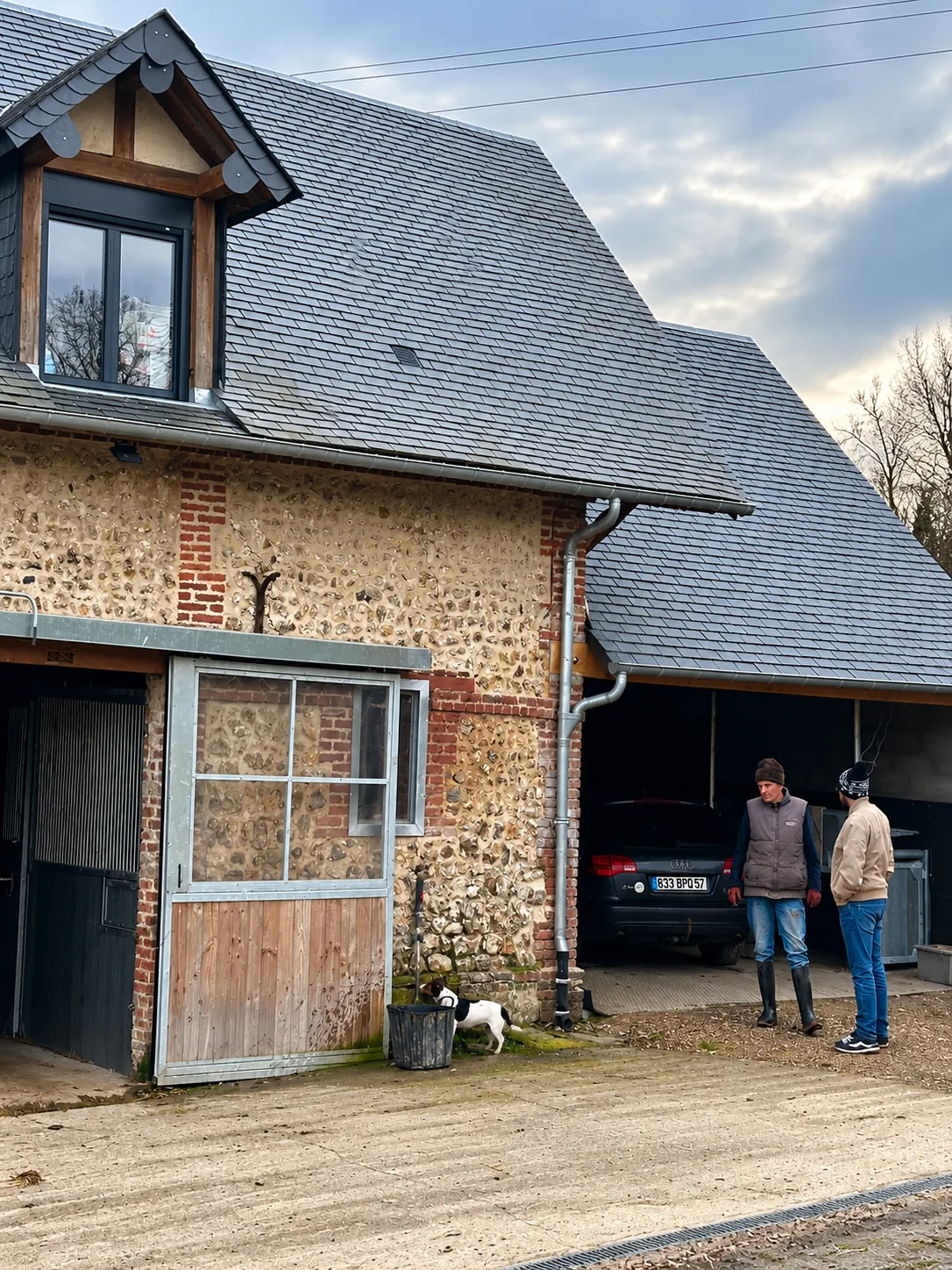Maison photographiée dans le cadre d’un projet de rénovation de l’habitat